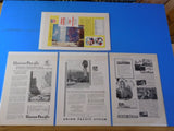 Ads Union Pacific Railroad Lot #34 Advertisements from various magazines (10)
