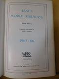 Jane's World Railways 1965-1966 Hard Cover 9th edition Oversize book