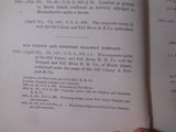 Index of the Special Railroad Laws of Massachusetts 1874