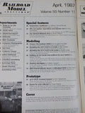 Railroad Model Craftsman Magazine 1987 April Build an ice dock PFE Operation ACF
