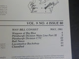 Rails Northeast 1981 May Pittsburgh Div Main line Wagons pf Big Blue