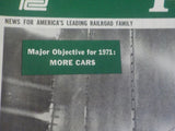 Penn Central Post Employee Magazine 1971 January Major objectives 1971 More Cars