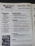 Railroad Model Craftsman Magazine 1984 September Build new NS Piggyback flats Am