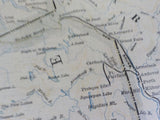 Map ABC Pathfinder Railway Guide Map Eastern Division Oct 1887