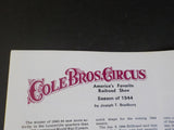 Bandwagon 1978 March April Circus Magazine Cole Bros Sells-Floto 1919 season