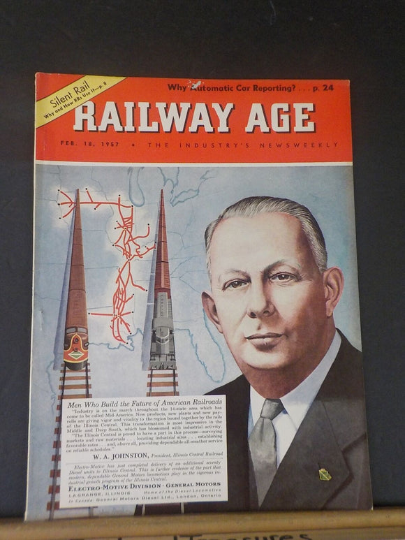 Railway Age 1957 February 18 Weekly Silent rail Why automatic car reporting?
