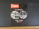 Trains Magazine 1968 October In Ontario they spell gO WWII Rails 8 Motorsx16 dri
