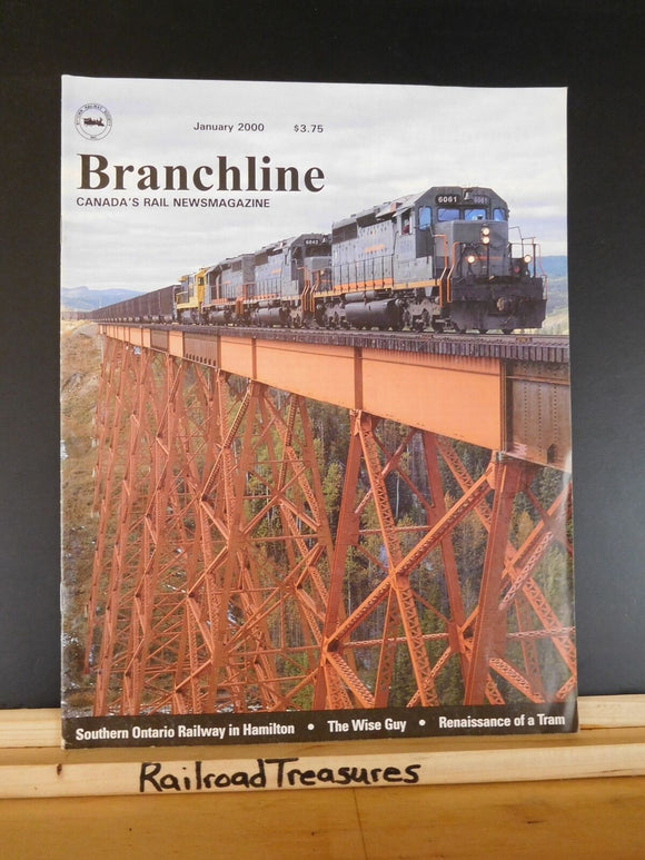 Branchline Canada’s Rail News Magazine 2000 January Southern Ontario Ry Airbrake