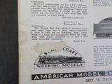 Model Craftsman RMC 1934 November Erie Old timer Stopping the trains 8 wheel swi