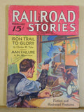 Railroad Stories Magazine 1933 Feb diasters CP locos History of ATSF Indians