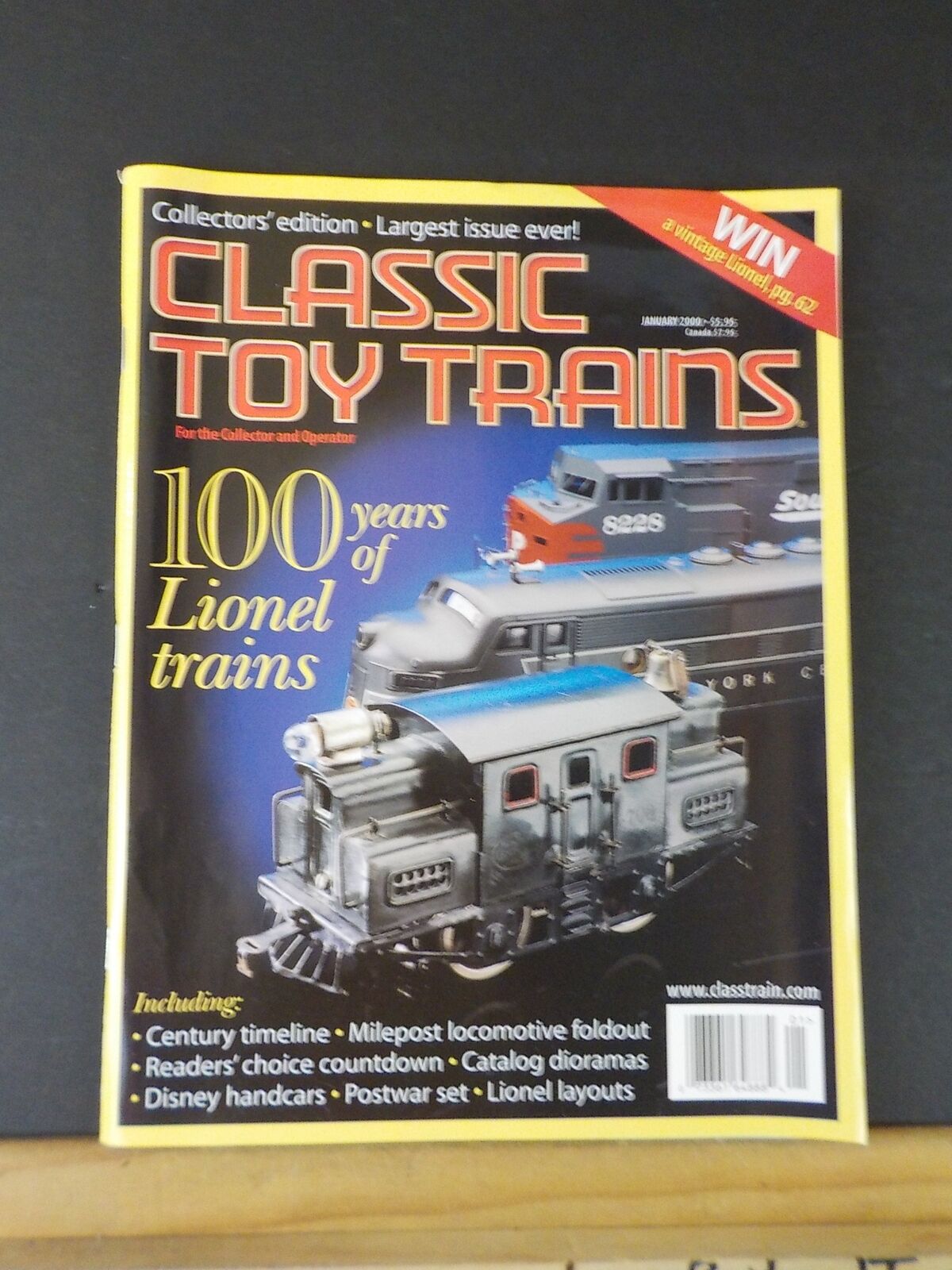 Classic Toy Trains 2000 January 100 years Lionel trains Lionel Disney
