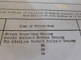 Map Location/Valuation NYC Ohio Lines Michigan Central Bailey Run Sugar Creek At