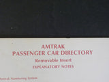 Amtrak Passenger car directory