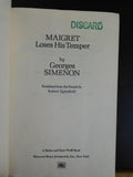 Maigret Loses His Temper by Georges SimenonEx Library Book