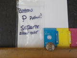 Button P Pullman?  Superior  Silver in color small