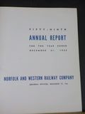 Norfolk and Western Railway Annual Report 59th  Year ended December 31 1954  MAP