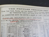 Travelers’ Official Railway Guide US & Canada 1888 April      Hard Cover