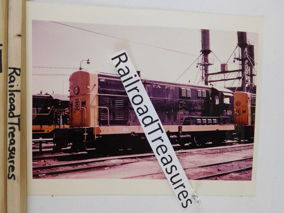 Photo Santa Fe Locomotive #549 8 X 10 Color Argentine KS 1971