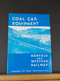 Coal Car Equipment Norfolk And Western Railway N&W 1992 reprint 20 pages