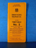 Union Pacific Employee Timetable #3 System 1986