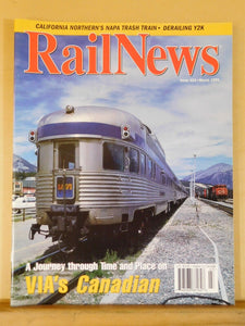 RailNews #424 1999 March Via Canadian NAPA Trash Train Derailing Y2K