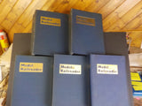 Model Railroader Magazine Binders 5 approx 3 inch binders with rods Blue USED