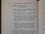 List of Business Manuscripts in Baker Library compiled by Robert W Lovett and El