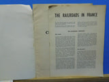 Les Chemins De Fer En France Soft Cover  1955 W/supplement