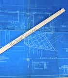Blueprint Peoria & Pekin Union Ry Lot of 4 Plot plan including new building