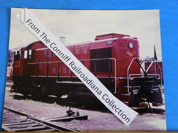 Photo Gulf Mobile & Ohio Locomotive #21 8X10 Color