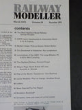 Railway Modeller 1973 March V24 #269 West Highland Model Ry GWR Coach Constructi