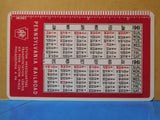 Pennsylvania Railroad Pocket Calendar 1961 Twelve-Month Pocket Calendar