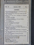 Railway Digest of Developments and Comments 1957 January V12 #1