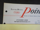 EMD Pointers 1962 March 19 Cylinder Liner interchangeability