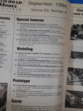 Railroad Model Craftsman Magazine 1994 September WP Boxcars Speedometer PFE Reef
