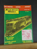 Railroad Model Craftsman Magazine 1956 August RMC Making coach sides Scenery Fre
