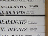 ERA Headlights Indexes Lot of 21 various indexes 1945-1977