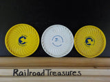 Coasters Lot of 3: Chessie C&O Credit Union Plastic