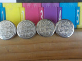 Button NYNH&H New York New Haven & Hartford Superior Lot of 5 Large Silver in co