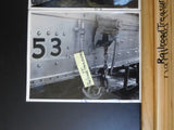 Photo Freight Car 53 close up  51 freight car Fris????  Lot of 2 8 x 10 B&W