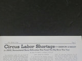 White Tops Circus Magazine 1943 September - November Circus Labor Shortage