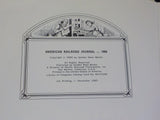 American Railroad Journal Volume 1   1966   Hard Cover