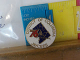Jaycees District of Columbia Wite circle Outline '76    PIN