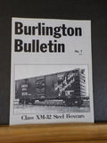Burlington Bulletin #7 Class XM-32 steel Boxcars