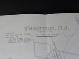 Street Railways of Trenton NJ By Barker Gummere 1986 Soft Cover       Loose map