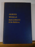 Jane's World Railways 1967 Hard Cover 10th edition