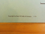 Map Penn Central Railroad January 1970 Trackage Rights Associated Lines