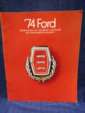 Ford 1974 original sales brochure LTD Brougham Galaxie