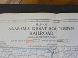 Alabama Great Southern Railroad Company Annual Report 1919 43rd  MAP