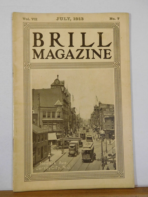 Brill Magazine 1913 July center entrance car autobus service prepayment car